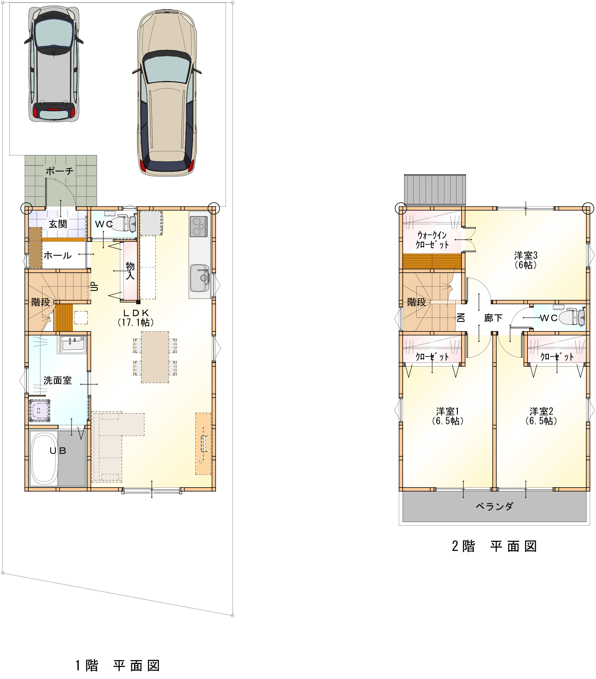 トモホーム新築分譲住宅平面図