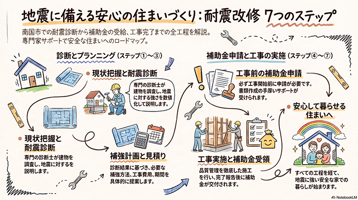耐震改修7つのステップ